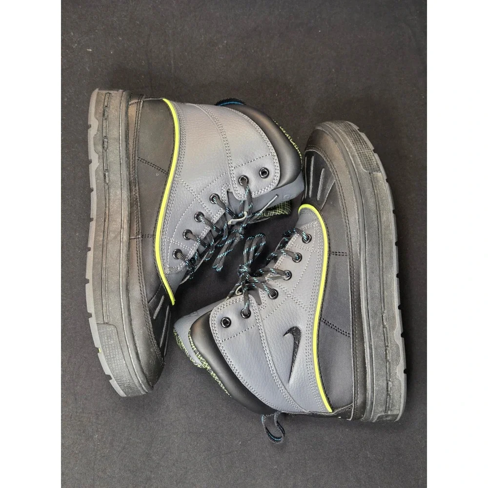 Nike ACG Woodside 2 High GS Dark Grey Black Volt Boots 524872-002 Size 5.5Y